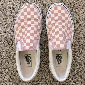 Vans Checkerboard Slip-Ons Zephyr Pink